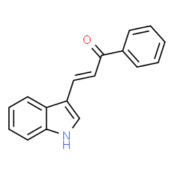 ChemSpider 2D Image | (2E)-3-(1H-Indol-3-yl)-1-phenyl-2-propen-1-one | C17H13NO