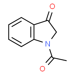 ChemSpider 2D Image | 1-Acetyl-3-indolinone | C10H9NO2