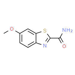 ChemSpider 2D Image | 6-Methoxybenzothiazole-2-carboxamide | C9H8N2O2S