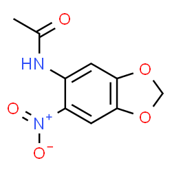 ChemSpider 2D Image | N-(6-Nitro-1,3-benzodioxol-5-yl)acetamide | C9H8N2O5