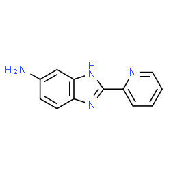 ChemSpider 2D Image | 2-(2-Pyridinyl)-1H-benzimidazol-6-amine | C12H10N4