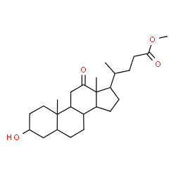 ChemSpider 2D Image | Methyl 3-hydroxy-12-oxocholan-24-oate | C25H40O4