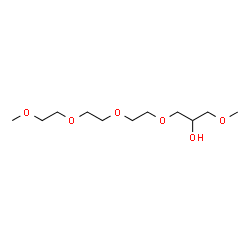 ChemSpider 2D Image | 2,5,8,11,15-Pentaoxahexadecan-13-ol | C11H24O6