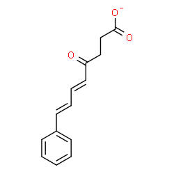 ChemSpider 2D Image | (5E,7E)-4-Oxo-8-phenyl-5,7-octadienoate | C14H13O3