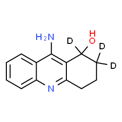 ChemSpider 2D Image | 9-Amino(1,2,2-~2~H_3_)-1,2,3,4-tetrahydro-1-acridinol | C13H11D3N2O