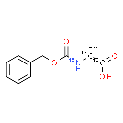 ChemSpider 2D Image | N-[(Benzyloxy)carbonyl](~13~C_2_,~15~N)glycine | C813C2H1115NO4