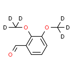 ChemSpider 2D Image | 2,3-Bis[(~2~H_3_)methyloxy]benzaldehyde | C9H4D6O3