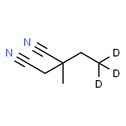 ChemSpider 2D Image | 2-[(2,2,2-~2~H_3_)Ethyl]-2-methylsuccinonitrile | C7H7D3N2