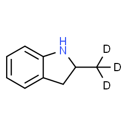 ChemSpider 2D Image | 2-(~2~H_3_)Methylindoline | C9H8D3N