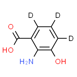 ChemSpider 2D Image | 2-Amino-3-hydroxy(~2~H_3_)benzoic acid | C7H4D3NO3