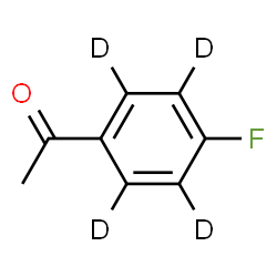 ChemSpider 2D Image | 1-[4-Fluoro(~2~H_4_)phenyl]ethanone | C8H3D4FO