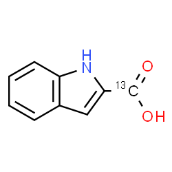 ChemSpider 2D Image | 1H-Indole-2-(~13~C)carboxylic acid | C813CH7NO2