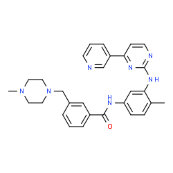 ChemSpider 2D Image | 3-[(4-Methyl-1-piperazinyl)methyl]-N-(4-methyl-3-{[4-(3-pyridinyl)-2-pyrimidinyl]amino}phenyl)benzamide | C29H31N7O