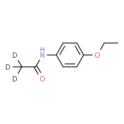ChemSpider 2D Image | N-(4-Ethoxyphenyl)(~2~H_3_)acetamide | C10H10D3NO2