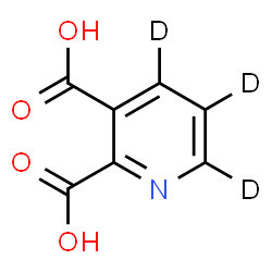 ChemSpider 2D Image | 2,3-(~2~H_3_)Pyridinedicarboxylic acid | C7H2D3NO4
