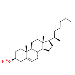 ChemSpider 2D Image | (3beta)-Cholest-5-en-3-(~18~O)ol | C27H4618O