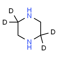 ChemSpider 2D Image | (2,2,5,5-~2~H_4_)Piperazine | C4H6D4N2