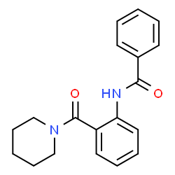 ChemSpider 2D Image | N-[2-(1-Piperidinylcarbonyl)phenyl]benzamide | C19H20N2O2