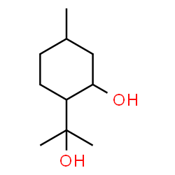 ChemSpider 2D Image | 2-(2-Hydroxy-2-propanyl)-5-methylcyclohexanol | C10H20O2