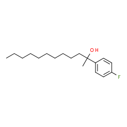 ChemSpider 2D Image | 2-(4-Fluorophenyl)-2-dodecanol | C18H29FO