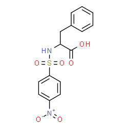 ChemSpider 2D Image | N-[(4-Nitrophenyl)sulfonyl]phenylalanine | C15H14N2O6S