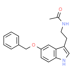 ChemSpider 2D Image | N-(2-(5-(BENZYLOXY)-1H-INDOL-3-YL)ETHYL)ACETAMIDE | C19H20N2O2
