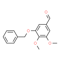 ChemSpider 2D Image | 3-BENZYLOXY-4,5-DIMETHOXY-BENZALDEHYDE | C16H16O4