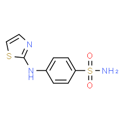 ChemSpider 2D Image | 4-(1,3-Thiazol-2-ylamino)benzenesulfonamide | C9H9N3O2S2