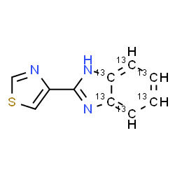 ChemSpider 2D Image | Thiabendazole-13C6 | C413C6H7N3S
