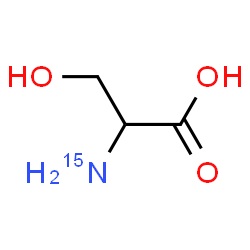ChemSpider 2D Image | Serine-15N | C3H715NO3
