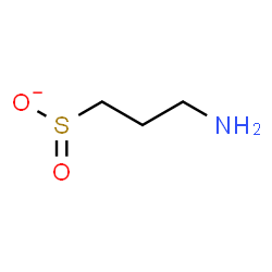 ChemSpider 2D Image | 3-Amino-1-propanesulfinate | C3H8NO2S