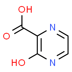 ChemSpider 2D Image | 2-Hydroxy-3-pyrazinecarboxylic acid | C5H4N2O3