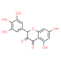 ChemSpider 2D Image | 5,7-Dihydroxy-2-(3,4,5-trihydroxyphenyl)-2H-chromene-3,4-dione | C15H10O8