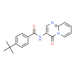 ChemSpider 2D Image | 4-tert-butyl-N-{4-oxopyrido[1,2-a]pyrimidin-3-yl}benzamide | C19H19N3O2