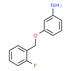 ChemSpider 2D Image | 3-[(2-Fluorobenzyl)oxy]aniline | C13H12FNO