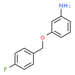 ChemSpider 2D Image | 3-[(4-Fluorobenzyl)oxy]aniline | C13H12FNO