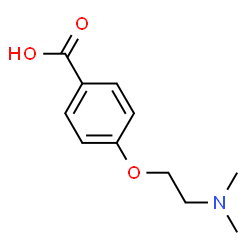 ChemSpider 2D Image | 4-[2-(Dimethylamino)ethoxy]benzoic acid | C11H15NO3