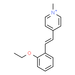 ChemSpider 2D Image | 4-[(E)-2-(2-Ethoxyphenyl)vinyl]-1-methylpyridinium | C16H18NO