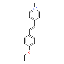 ChemSpider 2D Image | 4-[(E)-2-(4-Ethoxyphenyl)vinyl]-1-methylpyridinium | C16H18NO