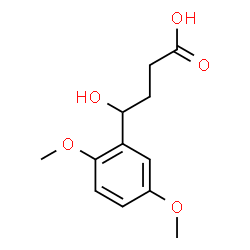 ChemSpider 2D Image | 4-(2,5-Dimethoxyphenyl)-4-hydroxybutanoic acid | C12H16O5