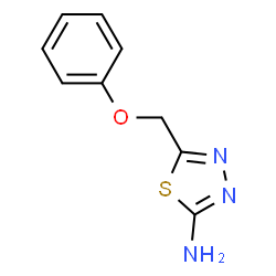ChemSpider 2D Image | 5-(Phenoxymethyl)-1,3,4-thiadiazol-2-amine | C9H9N3OS