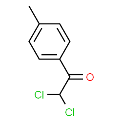 ChemSpider 2D Image | 2,2-Dichloro-1-(4-methylphenyl)ethanone | C9H8Cl2O