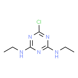 ChemSpider 2D Image | Simazine | C7H12ClN5