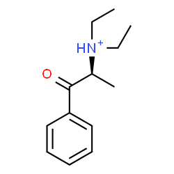 ChemSpider 2D Image | (2S)-N,N-Diethyl-1-oxo-1-phenyl-2-propanaminium | C13H20NO
