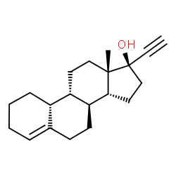 ChemSpider 2D Image | (8alpha,9beta,14beta,17alpha)-19-Norpregn-4-en-20-yn-17-ol | C20H28O