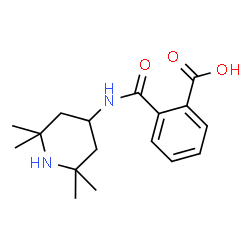 ChemSpider 2D Image | 2-[(2,2,6,6-Tetramethyl-4-piperidinyl)carbamoyl]benzoic acid | C17H24N2O3