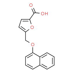 ChemSpider 2D Image | 5-[(1-Naphthyloxy)methyl]-2-furoic acid | C16H12O4