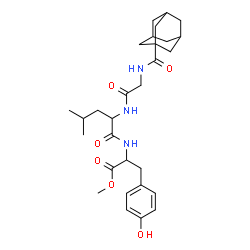 ChemSpider 2D Image | Methyl N-(adamantan-1-ylcarbonyl)glycylleucyltyrosinate | C29H41N3O6