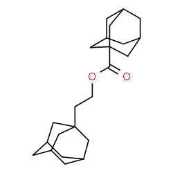 ChemSpider 2D Image | 2-(Adamantan-1-yl)ethyl 1-adamantanecarboxylate | C23H34O2