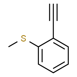 ChemSpider 2D Image | 1-Ethynyl-2-(methylsulfanyl)benzene | C9H8S